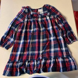 The Children’s Place.  Winter Toddler plaid dress. Size 5T.